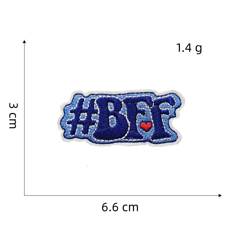 2g Weight Clothing Sticker Patches Classification 1 Piece, 1 Set Quantity Nonwoven, Polyester Material Animal, Letter Pattern Cute Style 1 Piece 1 Set Cute Animal Letter Nonwoven Polyester Clothing Sticker Patches 10