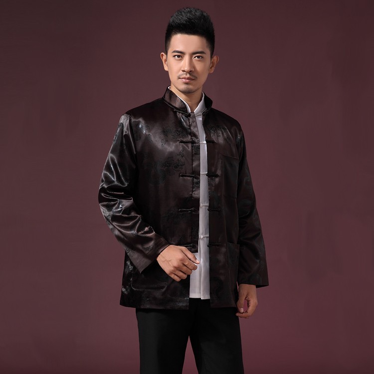Ethnic demi-season down jacket for leisure