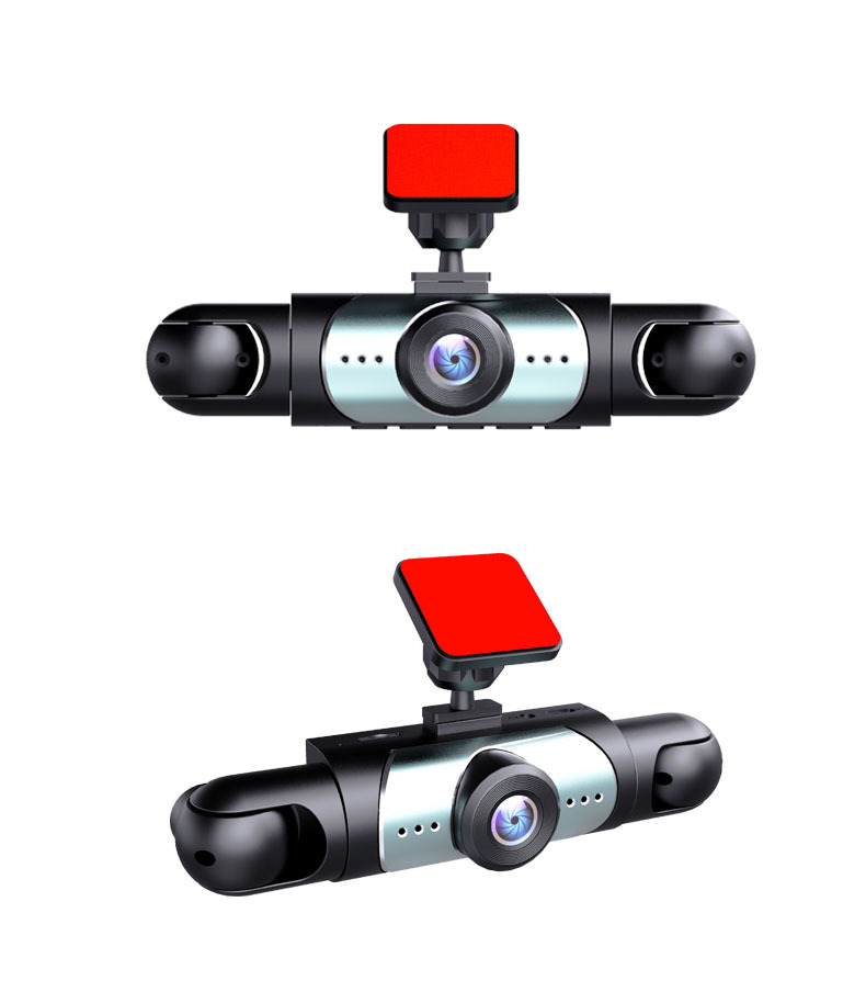 Cross-Border New Product Y108 Driving Recorder with 4 Lenses, High-Definition Night Vision, 4-Lens Simultaneous Display, In-Car Camera with Loop Recording
