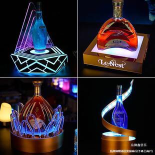 Y Wine Holder Wine Seat Red Black Ace of Hearts Champagne Xo Wine Beer Luminous Laser Base Hennessy Bar Champagne Wine Seat