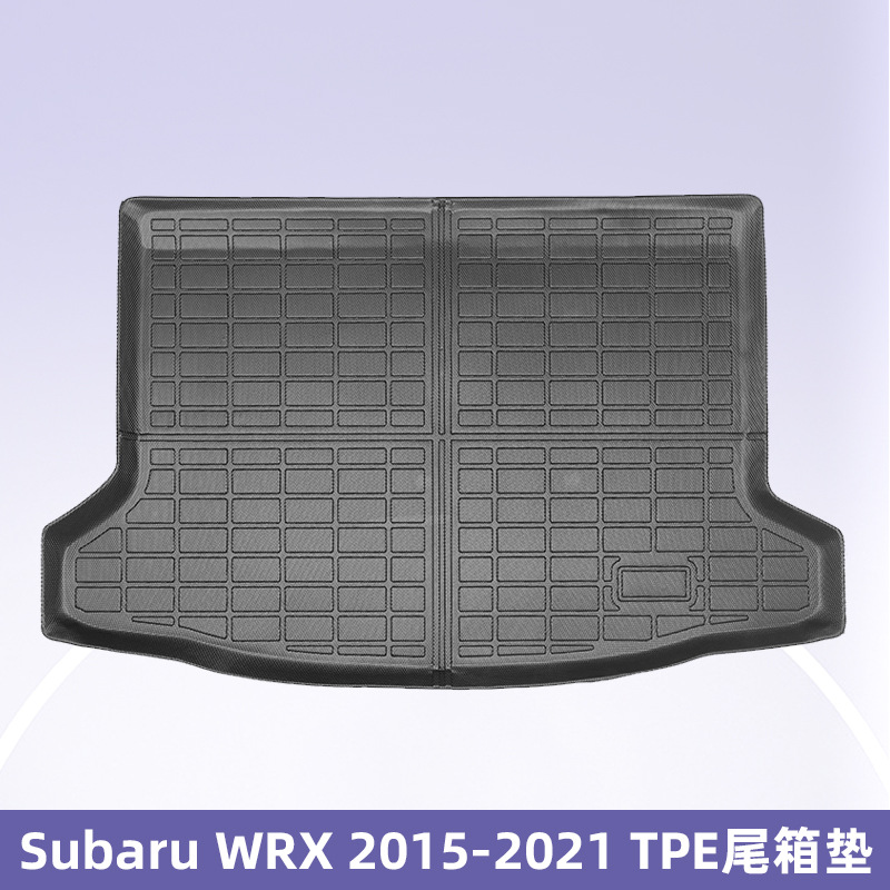 Para Subaru WRX 2015 - 2021 TPE Foot Pad 3D All-Weather Material Backpack Pad