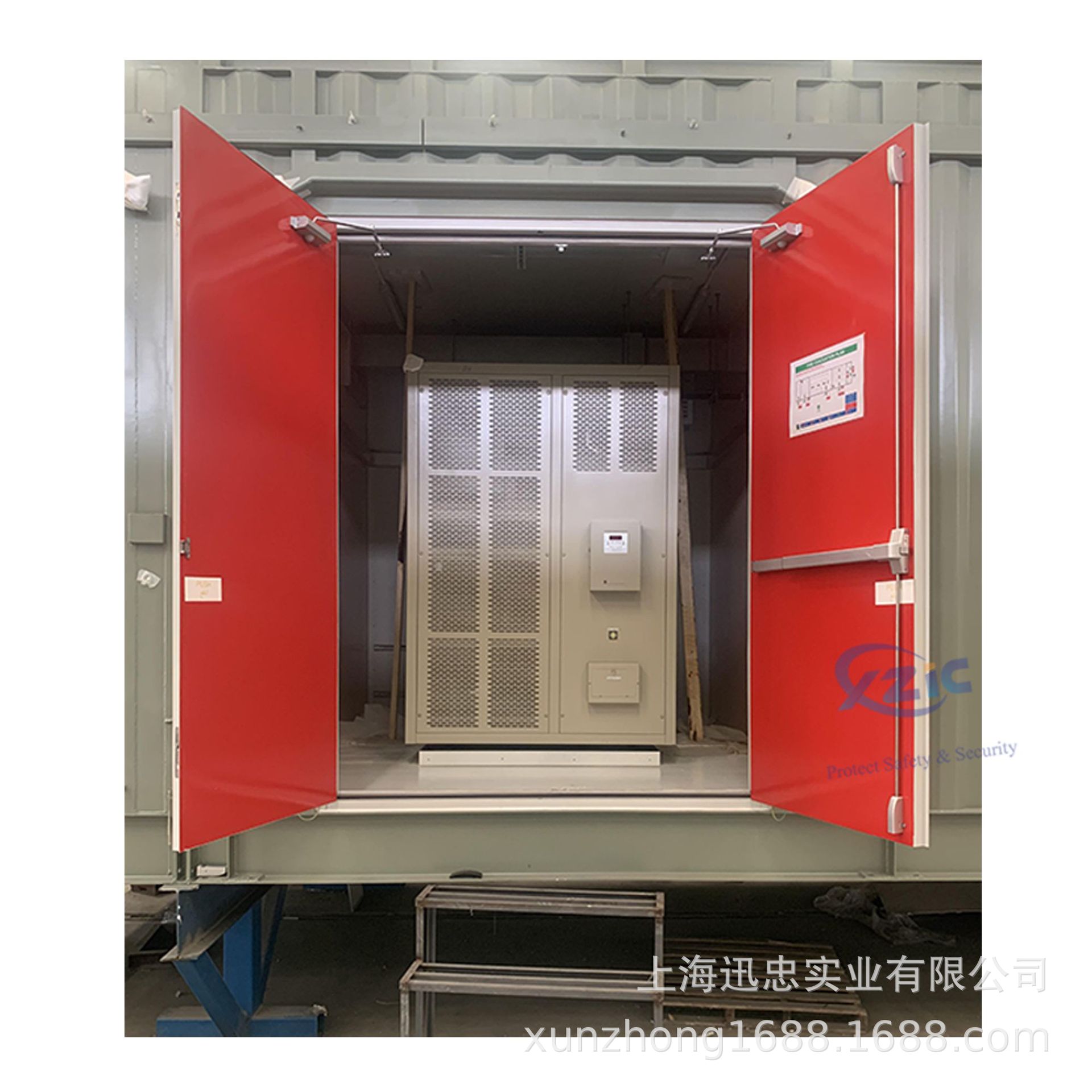 集装箱双开防水风雨密门生产模块化移动房屋美标UL防火门ehouse门