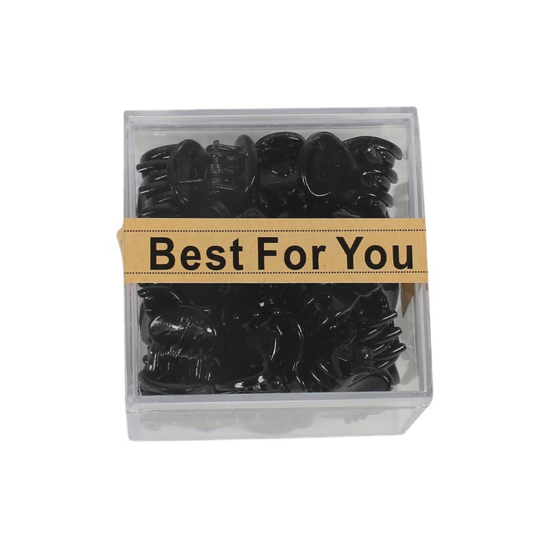 Cabeza de princesa negra pequeña clip de agarre de la frente de la mujer clip de cabello pequeño clip de cabello clip de cabello tocado