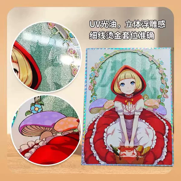 Custom-made color paper with double-sided hot foil stamping, lamination, and thickened high-definition signature board for artwork and merchandise