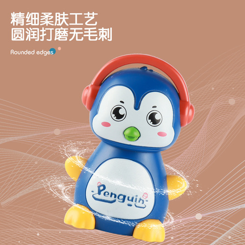 Children's cute pressing penguin backspin toy for 3 years and 6 months, companion toy, cross-border bestseller
