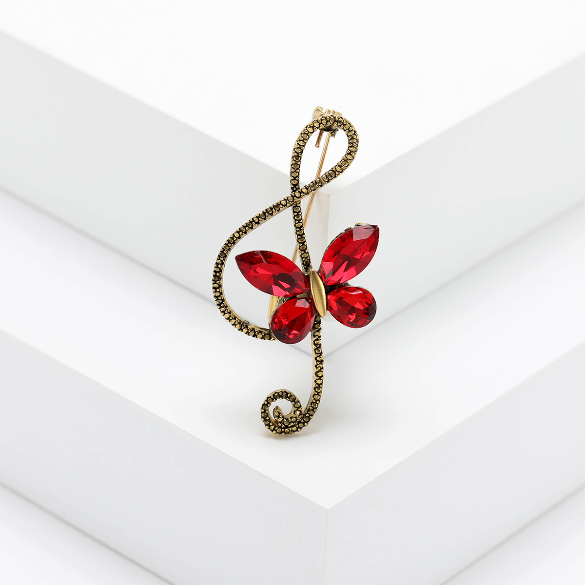 Butterfly Pattern Lady Pin Butterfly Alloy Women's Brooches