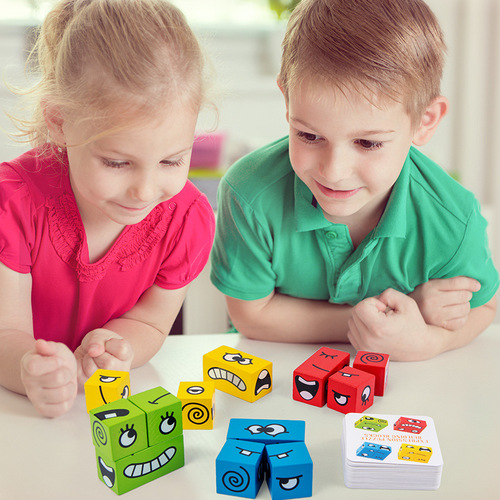 Face Changing Rubik's Cube Variety of Fingertip Small Rubik's Cube Building Blocks Children's Educational Toys Thinking Challenge Qiyi Rubik's Cube Wholesale