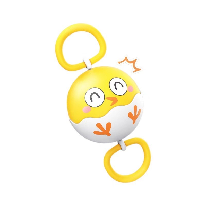 Niños girando volante luminoso tirando silbato juguetes de puzzles ejercicio mano-ojos coordinación cuerda tirando de la cuerda tirando de la bola voladora chico