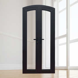 门窗工厂批发断桥铝合金隔音隔热平开门入户门定制隔音门单开门