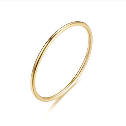 Cross-border 1mm ultra-fine titanium steel ring for women, simple and elegant versatile couple's ring Amazon jewelry wholesale