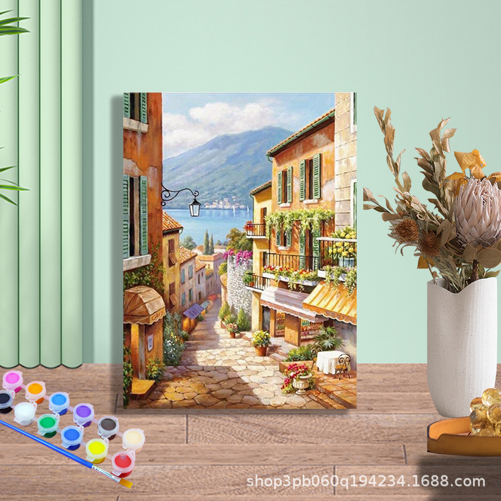 Jit transfronterizo envía bricolaje fábrica de pintura al óleo digital al por mayor arte animal pintura al óleo pintura decorativa puesto Amazon