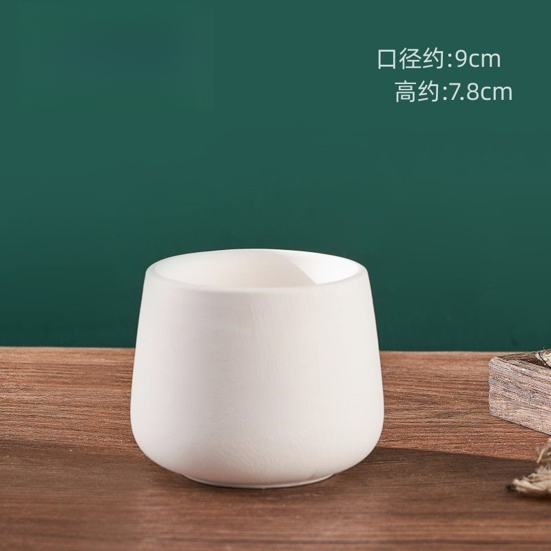 景徳鎮無地カップ陶器 diy 手作り釉下色白胚塗装マグカップ手描き高白粘土無地カップ|undefined