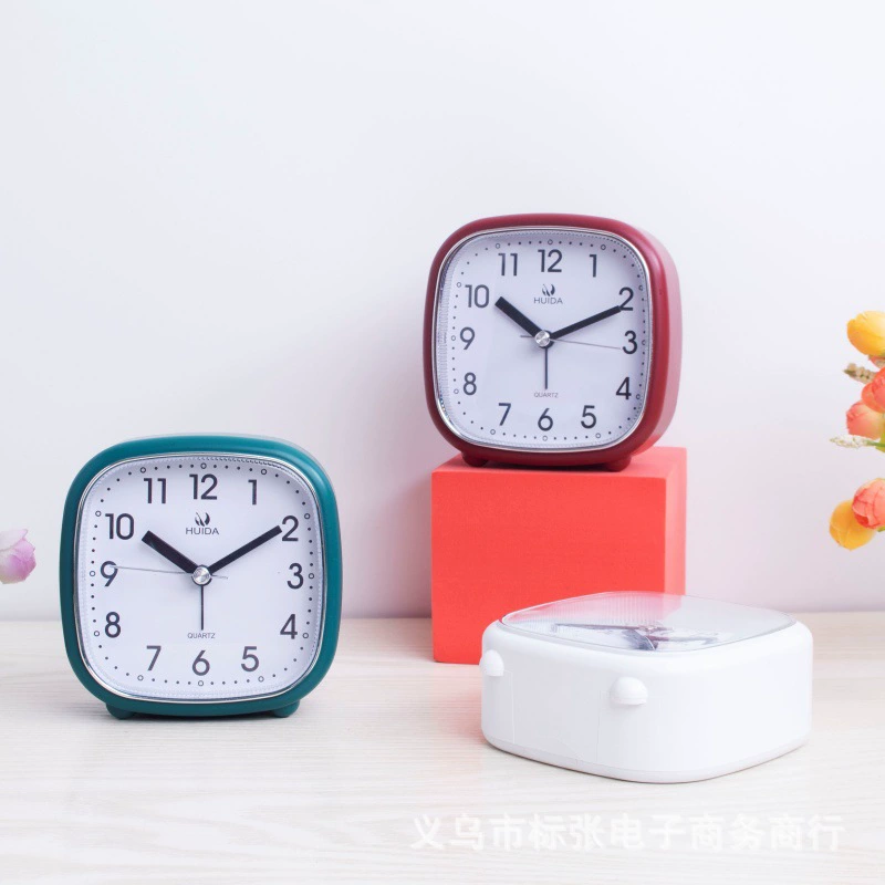 Классический бесшумный будильник для средней школы, специальные прикроватные часы, креативные настольные часы, простые модные маленькие часы-будильник, оптовая продажа