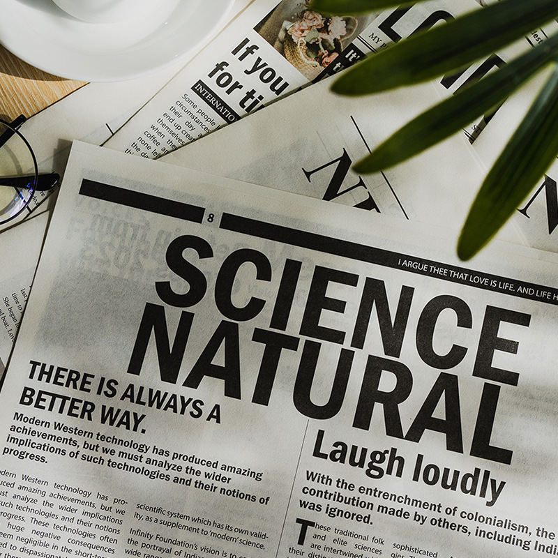 Ins English Newspaper Photo Live Broadcast Props Fashion Popular Clothing Home Decoration Food Photography Photography Background