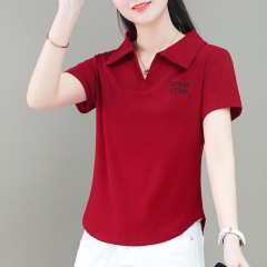 夏の純綿の新型の大きいサイズはtシャツの上着を持っています。
