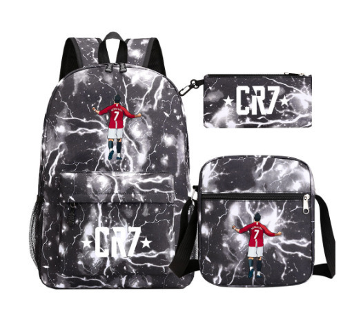 Mochila de tres piezas, mochila para hombres y mujeres, mochila a prueba de salpicaduras [una también es precio al por mayor] mochila de espalda protectora