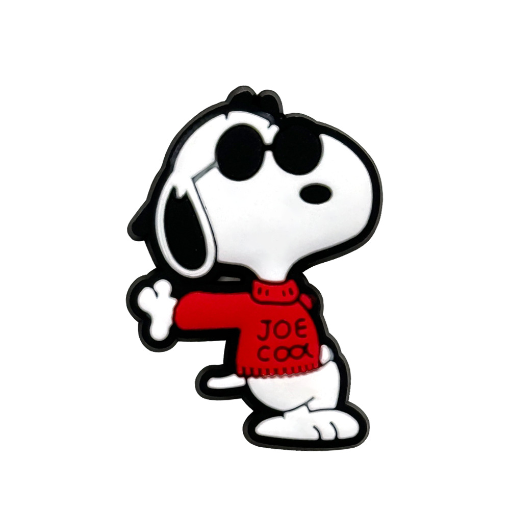 Círculos animados Snoopy zapatos flores Snoopy zapatos agujero de flores accesorios botones de zapato PVC botones de jardín botones de decoración