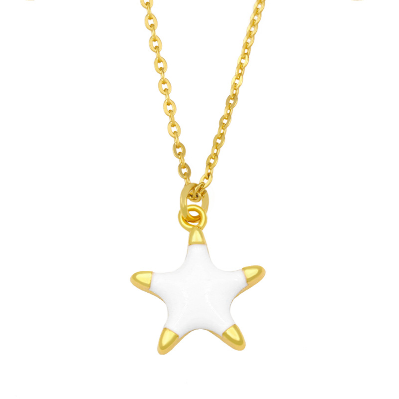 Simple Starfish Pendant Necklace display picture 3