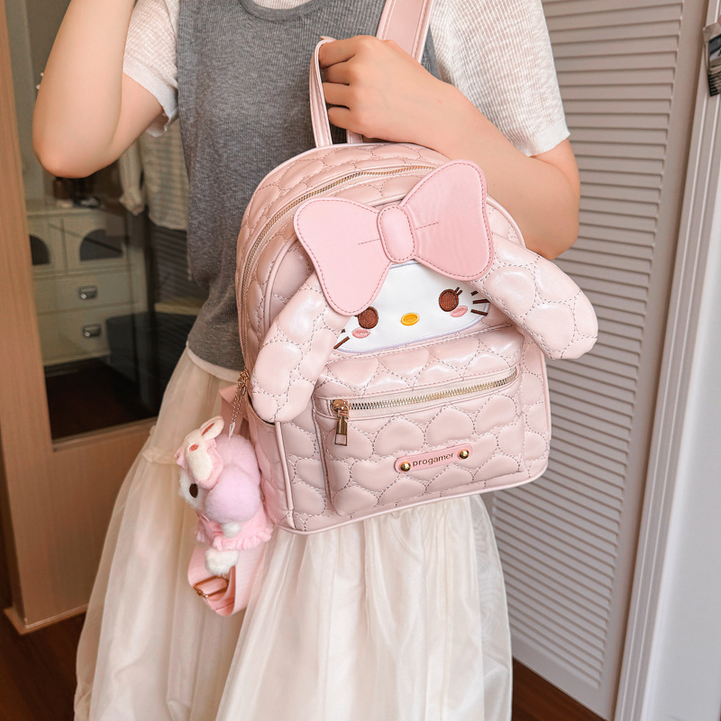 Mochila encantadora Melody para niñas, mochila de dibujos animados ligera, mochila de compras, mochila de viaje de alto valor