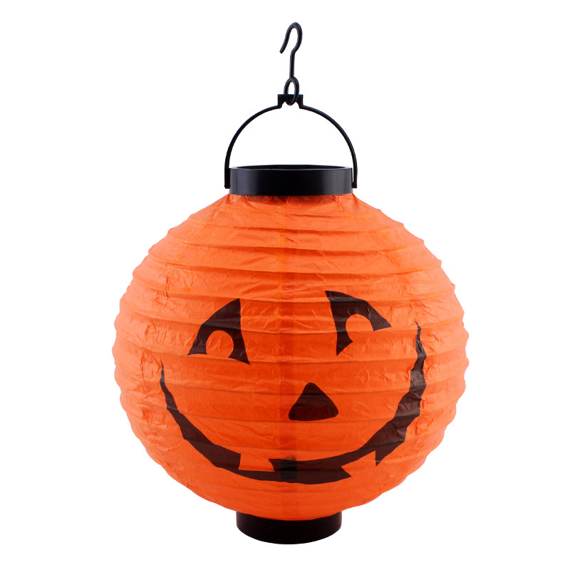 Linterna de calabaza de papel, colgante, decoración