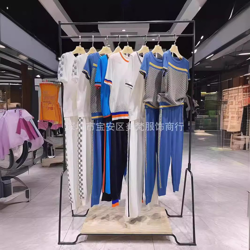 Plus-Size Loose Shangdu Knit Set 25 Summer Round Neck V-Neck Patchwork Ribbed Personalized Color-Blocking Embroidery Wholesale Supply Plus-Size Loose Shangdu Knit Set 25 Summer Round Neck V-Neck Patchwork Ribbed Personalized Color-Blocking Embroidery Wholesale Supply