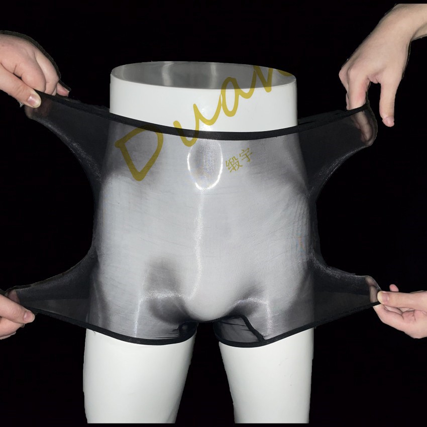 緞如絲水光感360無痕極光絲襪內褲MF超薄速乾性感絲滑平角褲男女