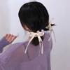 Creamy hair band with bow, hair rope, hair accessory, wide color palette, Japanese and Korean