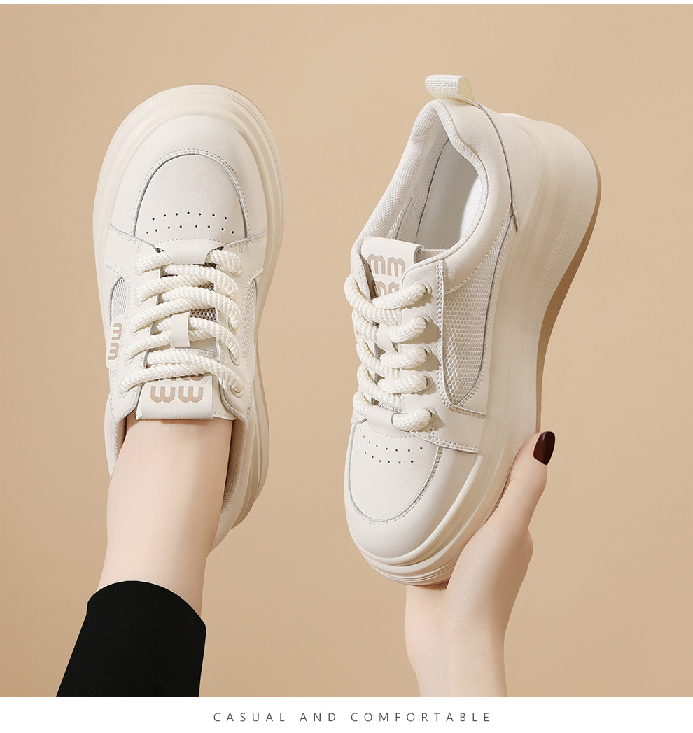 Giày sneaker nữ đế xuồng lưới thoáng khí, đế dày mềm, thời trang đa năng — JST 1802-1 màu đen, JST 1832-1 màu đen, JST 1923 trắng đen, JST 1802- 1m Màu chi tiết 10