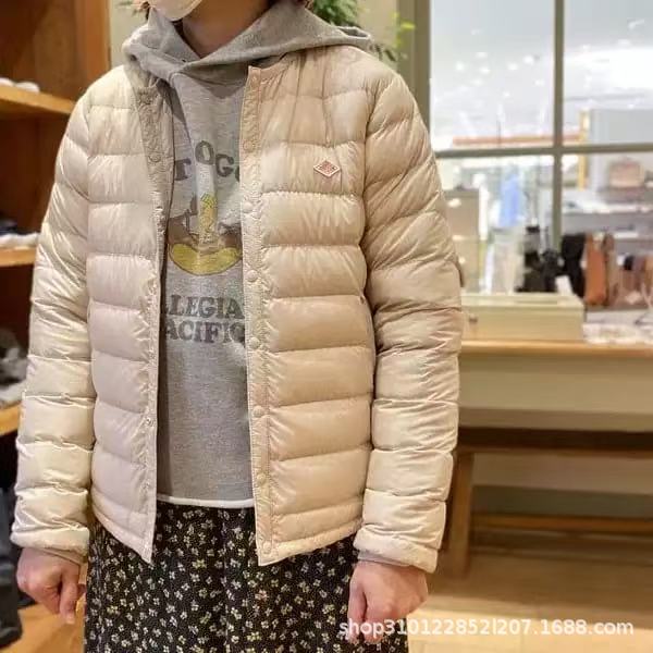 2025 Winter New Product Japanese Brand Da*Ton Nylon Windproof and Waterproof White Duck down Ultra-Light Round-Neck Versatile down Jacket
