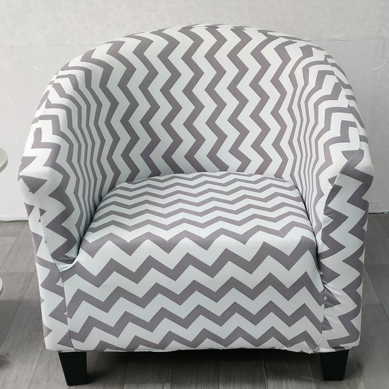 All-inclusive elastic semi-circular single sofa cover Internet cafe sofa cover semi-circular leisure card seat cover for coffee shop and hotel