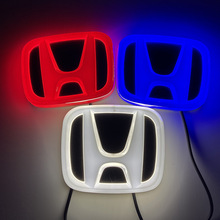 【跨境热品】适用于本田 HONDA 车标LED灯4D发光后尾车标灯