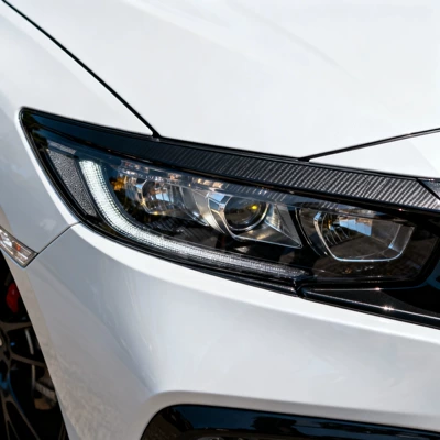 Transparent protective film for car headlights TPH anti-scratch repair, anti-yellowing and aging, wholesale of blackened taillight film (Car headlight protective film) - tph-light-black-30cmx-10m