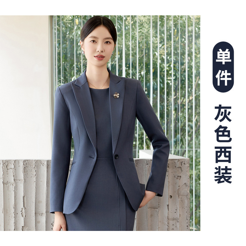 高级感西装连衣裙两件套春秋新款气质显瘦职场通勤穿搭职业装套装|undefined