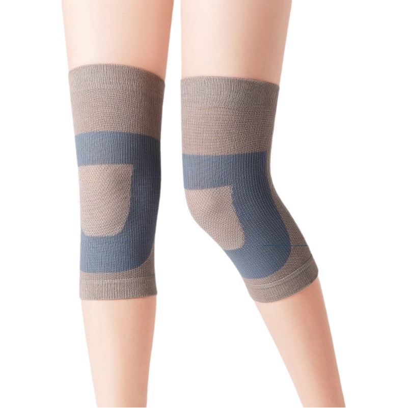 Rodilleras antideslizantes de seda japonesa Primavera y verano Habitación con aire acondicionado Protecciones térmicas para hombres y mujeres Deportes Danza Protector Four Seasons