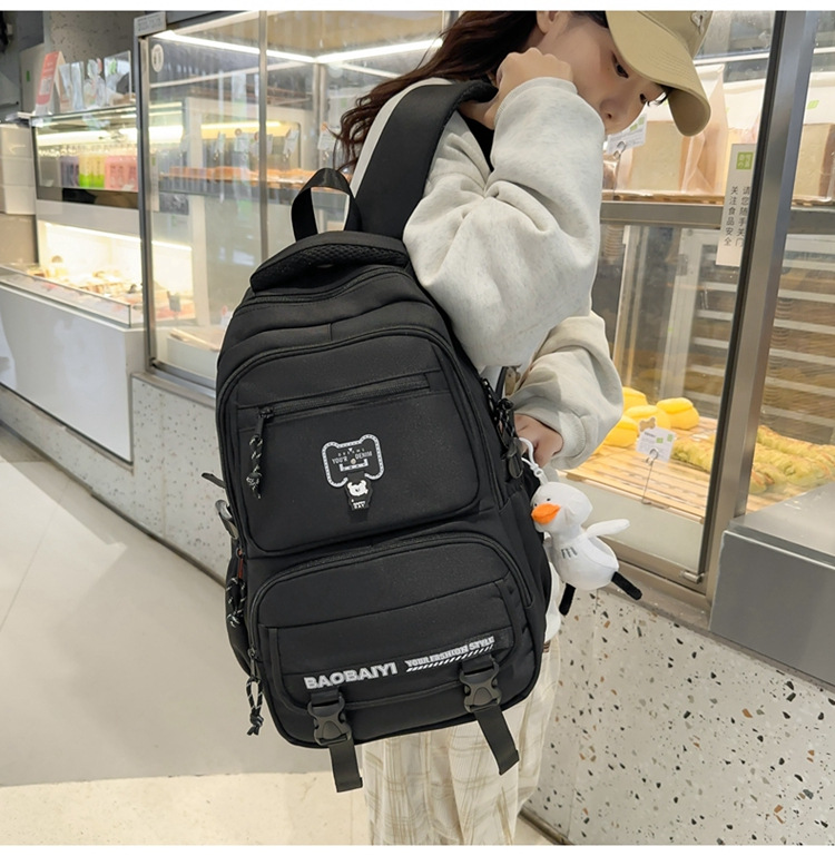 Exquisite schoolbag, large-capacity lightweight backpack for both men and women, backpack for 2024 junior high school, senior high school and college students, for commuting undefined