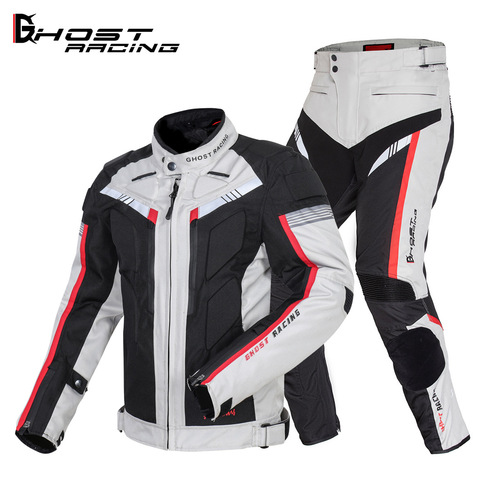 Motorcycle riding suit all-season durable universal split riding pants windproof sports outdoor anti-fall set