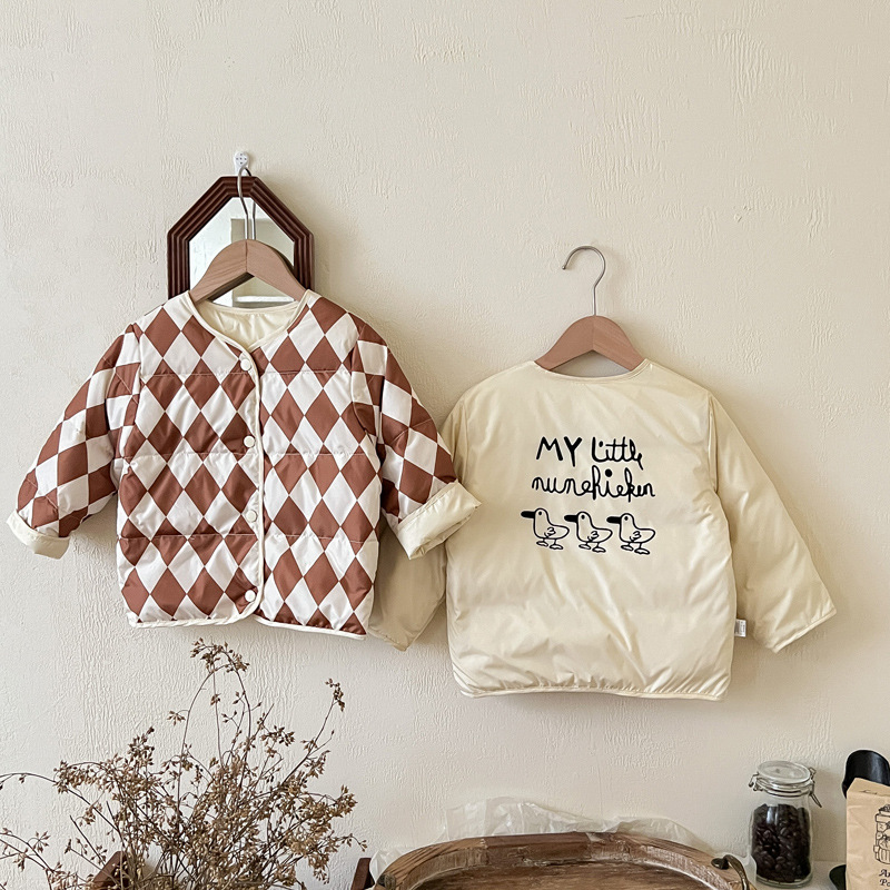 Niñas Bebé ropa de otoño e invierno ropa de bebé de doble cara para niños chaqueta cálida para niños Jiujiang forro de chaqueta para niños