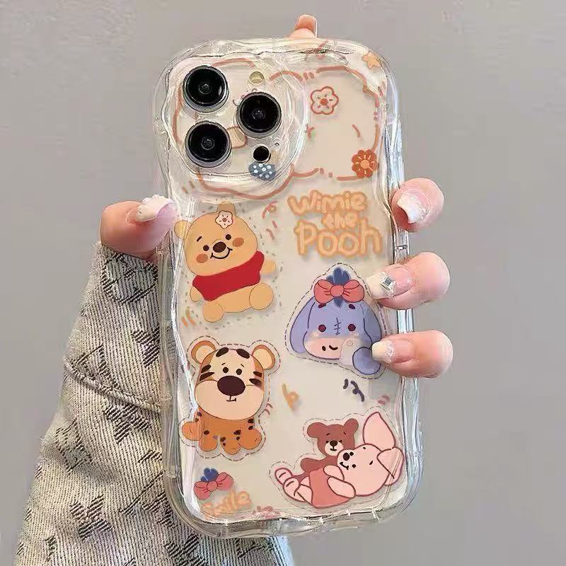 Funda linda para teléfono iphone16pro Apple 15 anti-caída 14 dibujos animados 13promax nuevo 12/11XR