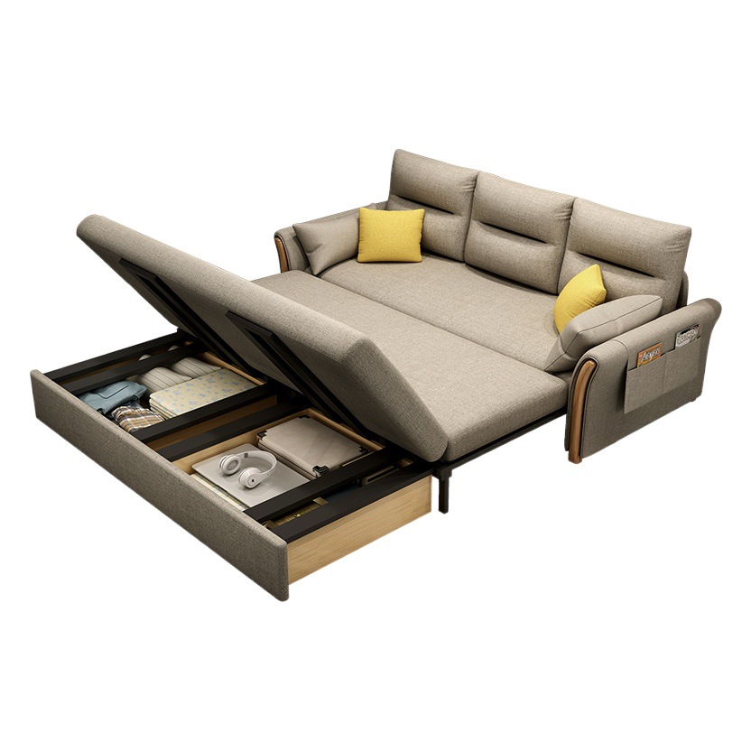 Sofá minimalista estilo italiano, diseño de tela, doble o individual, multifuncional, combinación moderna para sala de estar