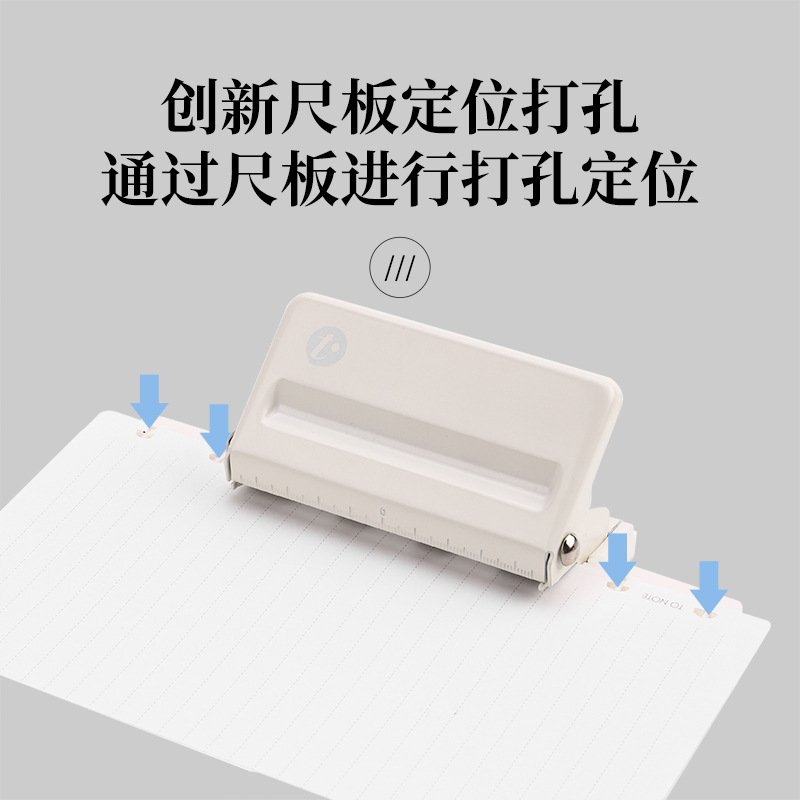 Disponible You9924 agujero de hongos perforación de cuentas de mano 4 agujeros de hongos perforación manual diy puede posicionar la hoja de página