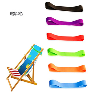 Cross-border hot sale elastic silicone tape beach chair strap 30 60CM trash can silicone strap rope factory wholesale