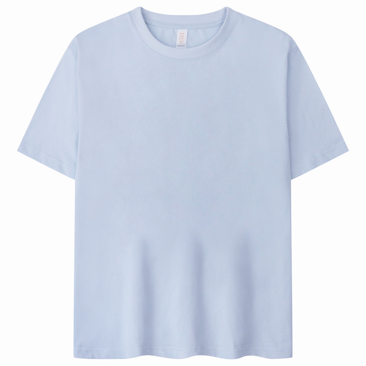 Ropa de hombre LVLV | Transmisión en vivo de comercio electrónico transfronterizo algodón fresco de manga corta camiseta hombres y mujeres de color sólido pareja T-imagen de impresión