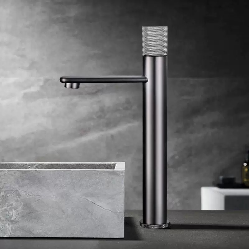 Grifo Mezclador para Lavabo de Cobre con Agua Fría y Caliente para Baño