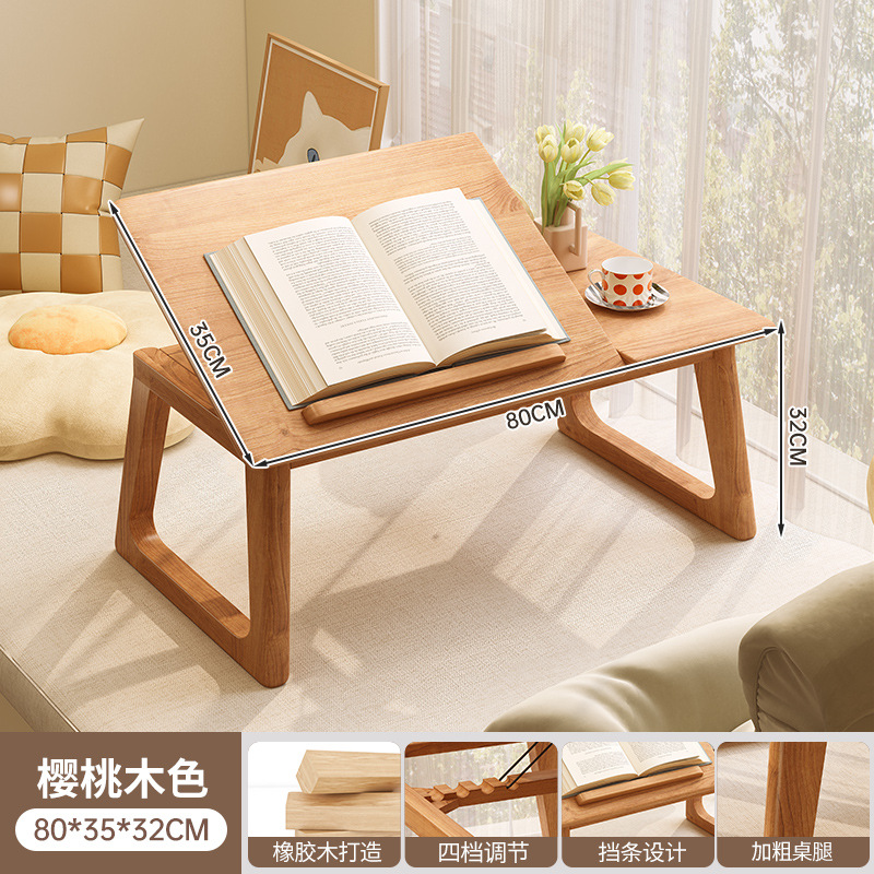 Mesa de cama pequeña tabla de madera sólida tabla de ventana plegable dormitorio de estudiantes tabla de estudio simple tabla de computadora portátil
