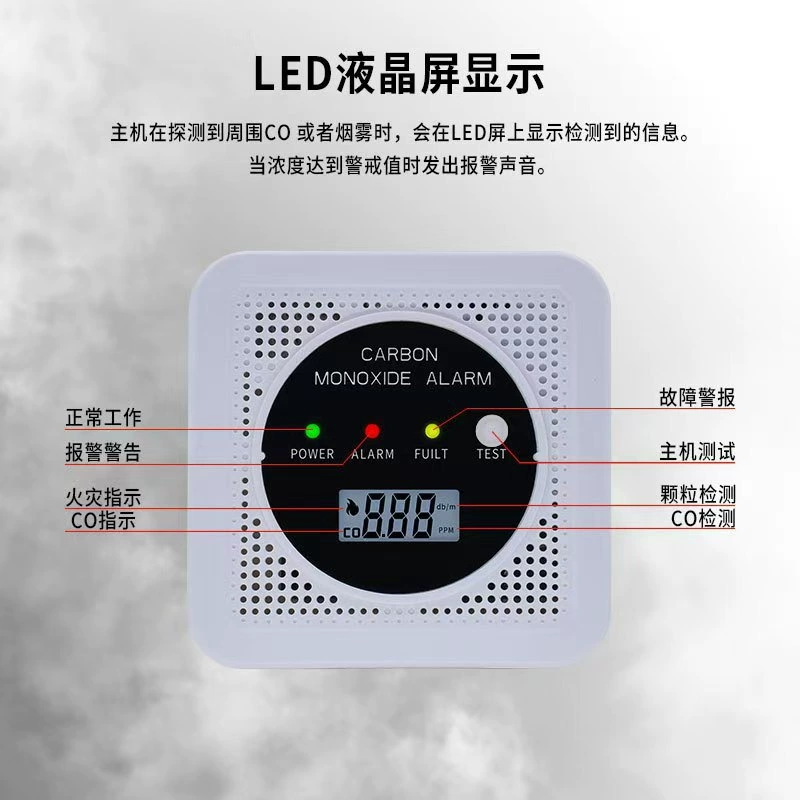 Угарный газ дым композитный 2-в-1 сигнализация co & smoke Amazon трансграничный новый UL отчет