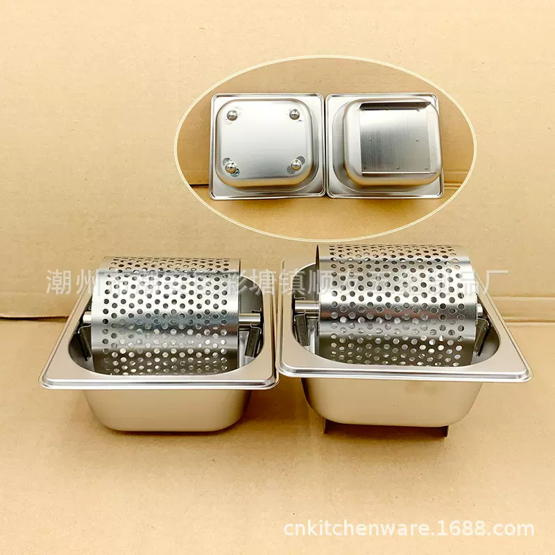 汉堡黄油滚轮  汉堡店摆麦太保 带支架脚不锈钢涂抹美式汉堡滚筒