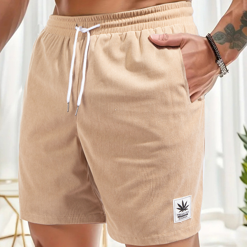 Cross-border Special for New Summer Drawstring Casual Shorts European Size Men's Beach Pants Holiday Casual Pants Sports Pants
