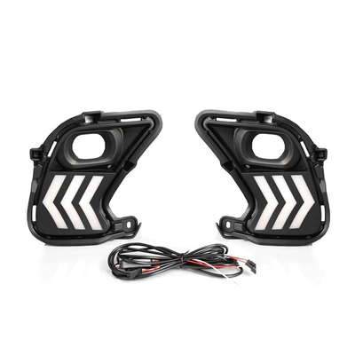 Suitable for 23-24 Models of Toyota Highlander Daytime Running Lights, Special Daytime Running Lights for Toyota Grand Highlander (Gündüz işıqları) - arrow-style-led-tri-color-flowing-daytime-running-lights-sold-as-a-pair