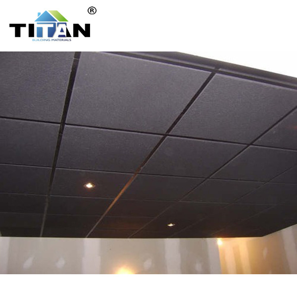 Fabricantes al por mayor tablero absorbente de sonido de lana mineral ignífuga a prueba de humedad 600*600 tablero de lana mineral aislamiento térmico tablero de lana mineral techo