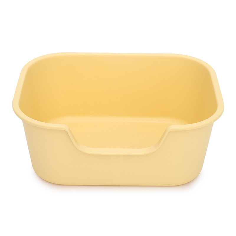 Basca de arena abierta super grande anti-derrama exterior anti-banda de arena para gatos semicerrada inodoro para gatos integrados